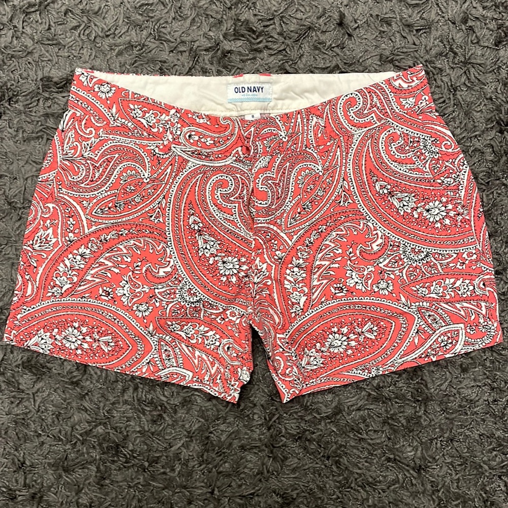 Old Navy Pink Paisley Shorts